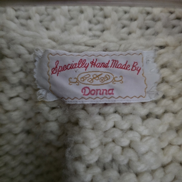 Vintage Hand Knit Cowichan Style Open Front Sweater, Small - Picture 9 of 16